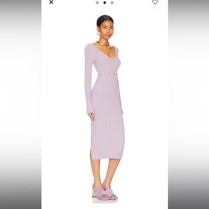 REVOLVE Delaire Button Off Midi Dress in Dusty Purple
LPA Size M